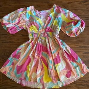 Colorful Swirl Dress